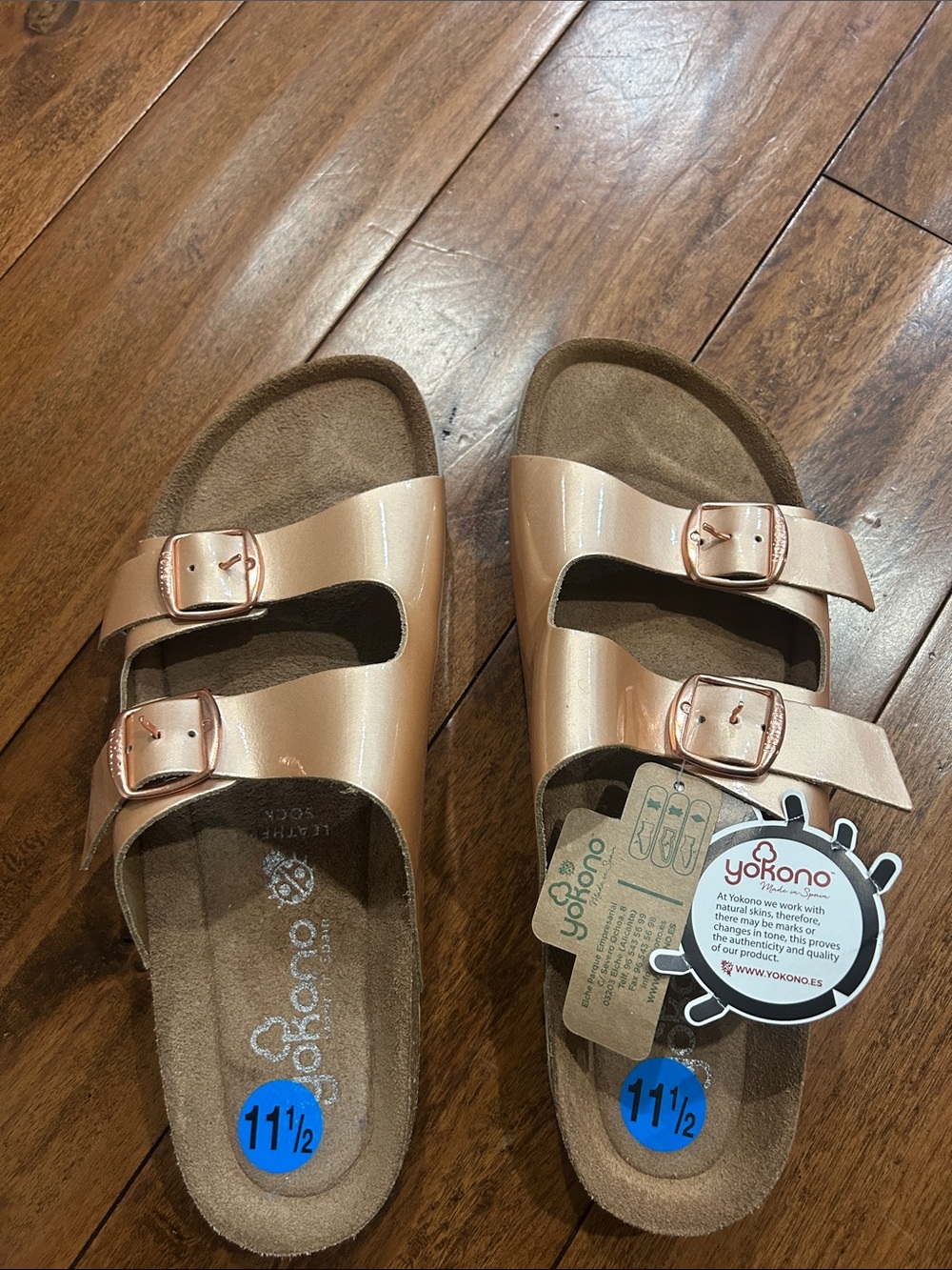 Yohono Women's Double Buckle Wedge Sandals US 11.5 NWT